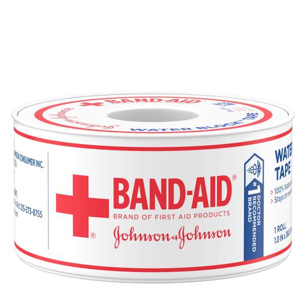 Johnson & Johnson Bandaid Waterproof Tape, PK24 1117121